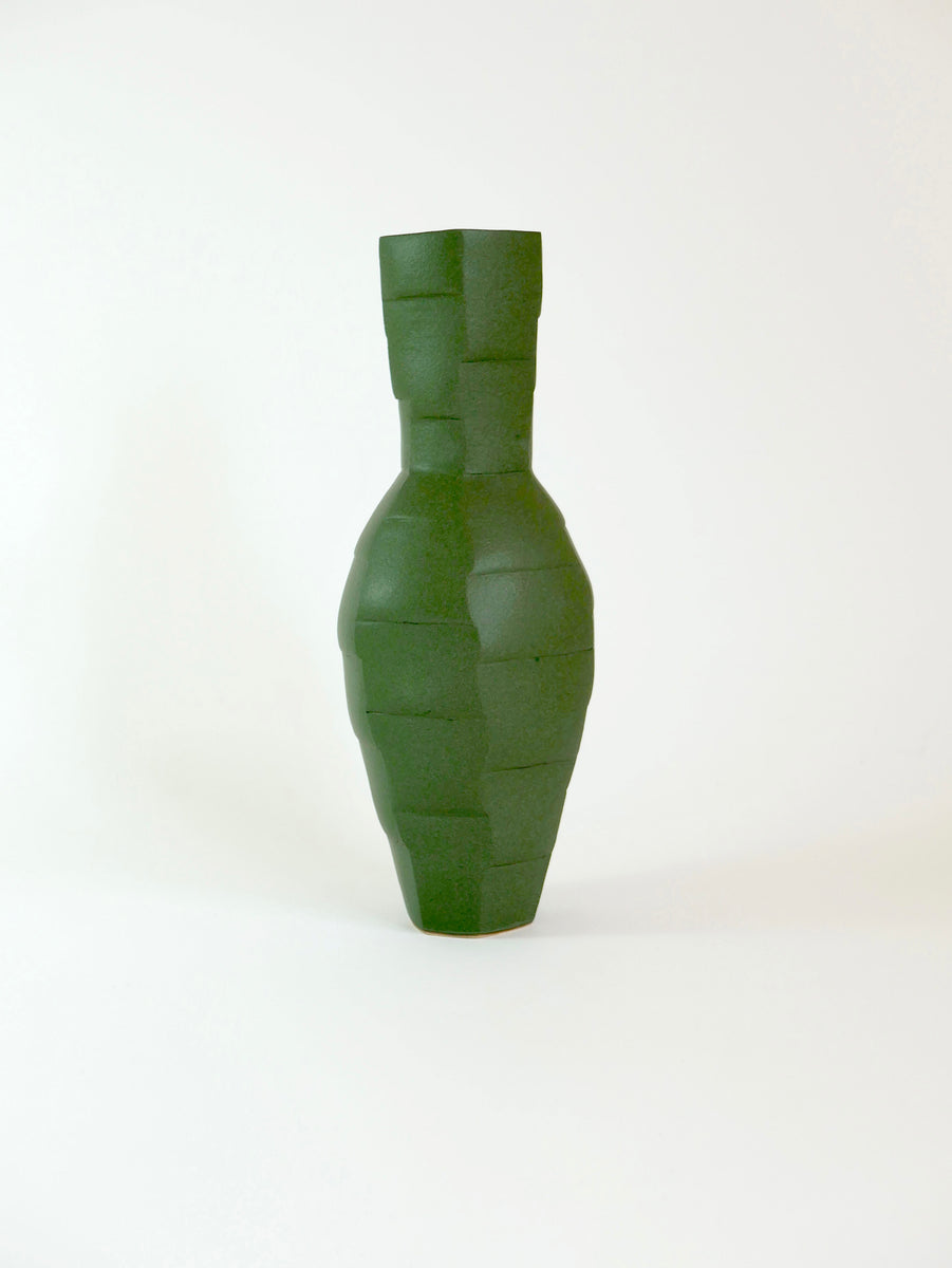 2. DARK GREEN LARGE VASE – Muse Art Gallery